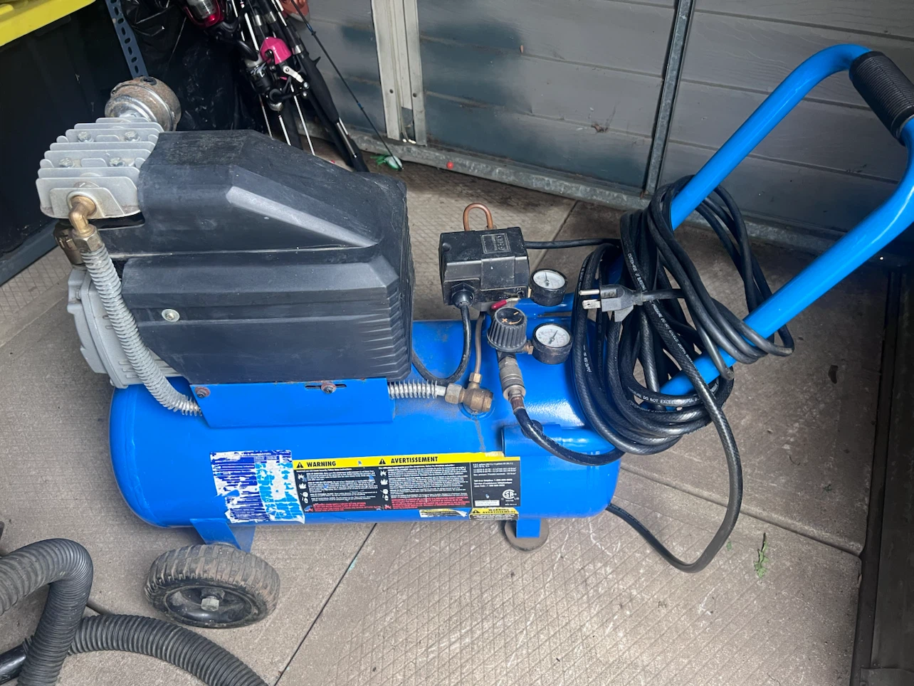 Blue Portable Air Compressor