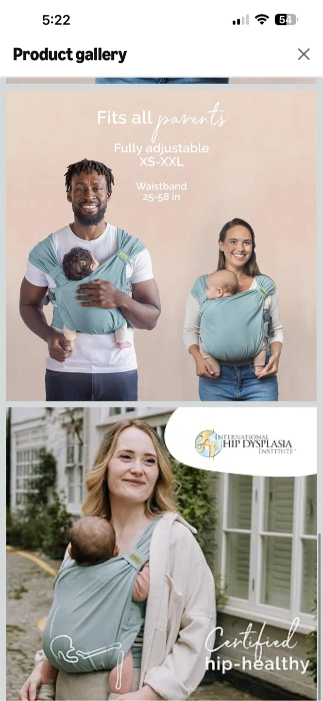 Boba Bliss Pre-Wrapped Baby Wrap Carrier - Sea Mist - photo 5