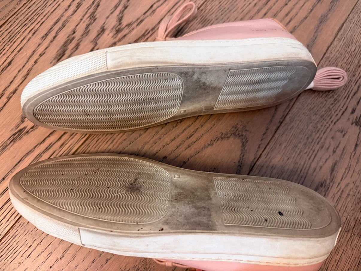 Common Projects Pink Leather Sneakers - photo 3