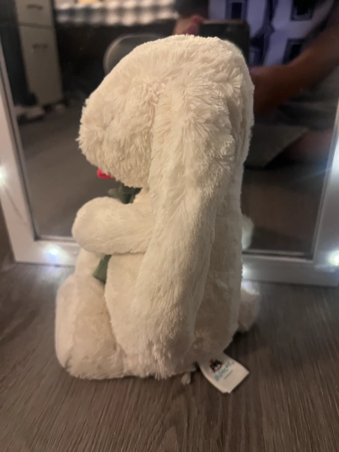 Jellycat Bashful Cream Bunny with Rose - photo 2