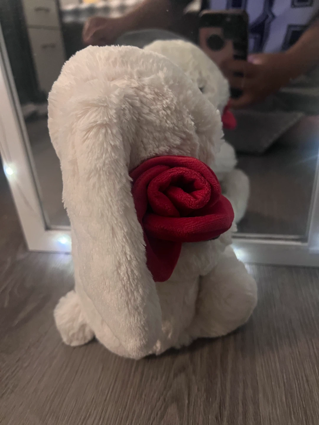 Jellycat Bashful Cream Bunny with Rose - photo 4