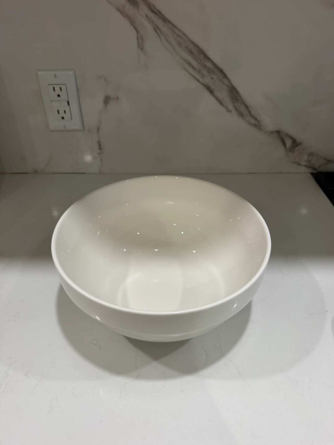 White Serving Bowl - photo 3