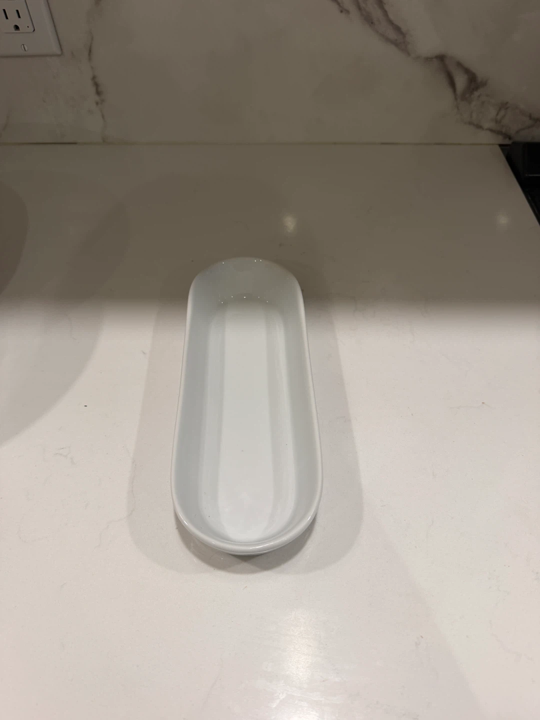 White Ceramic Serving Dish - photo 2