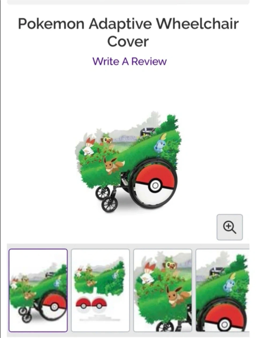 Perfect for Halloween 🎃 Pokemon Adaptive Wheelchair Cover - photo 2