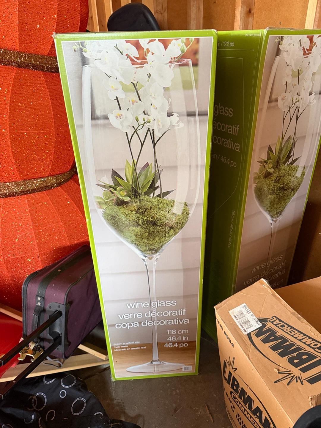 4ft wine glasses for home decor