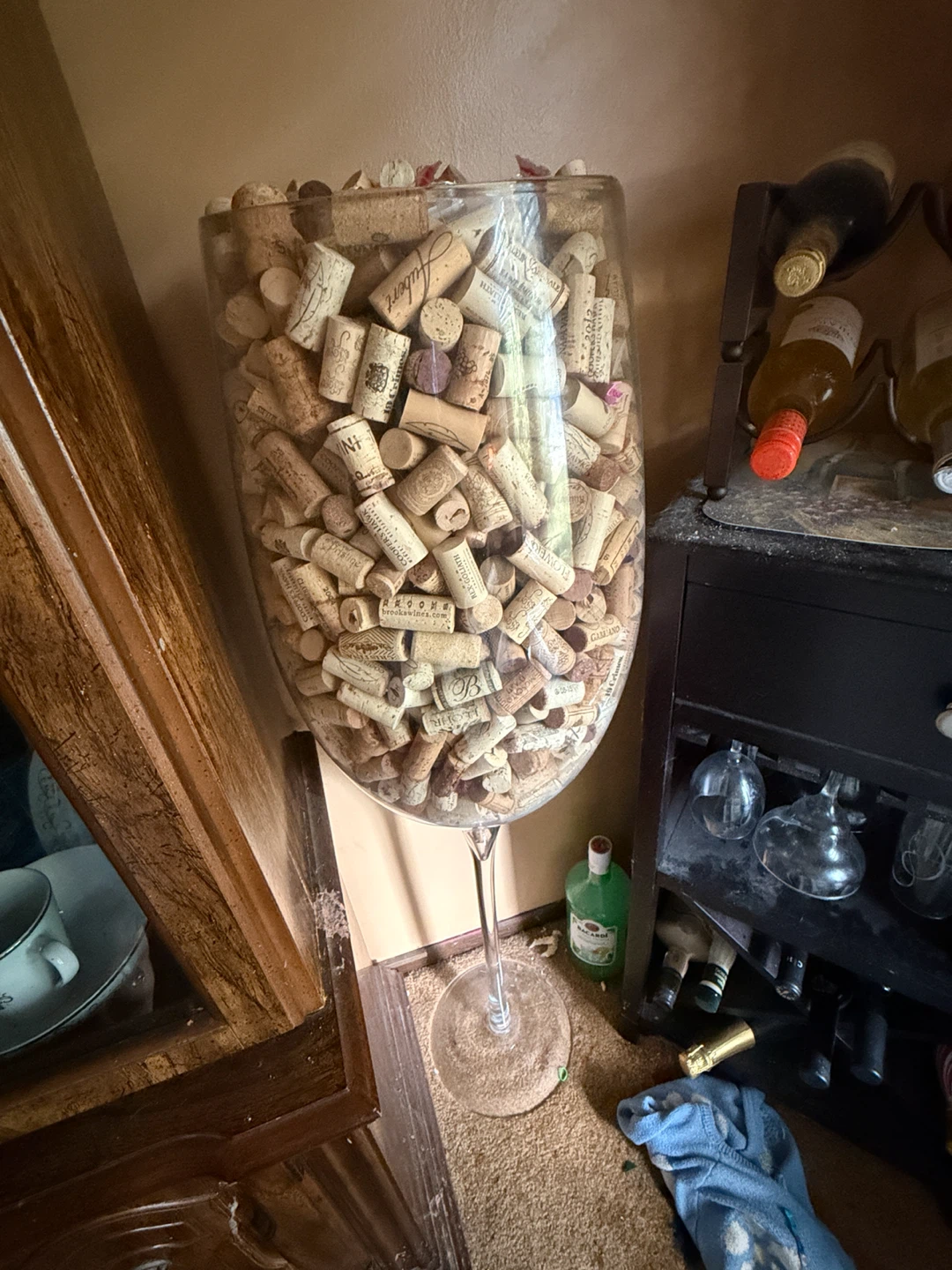 4ft wine glasses for home decor - photo 2