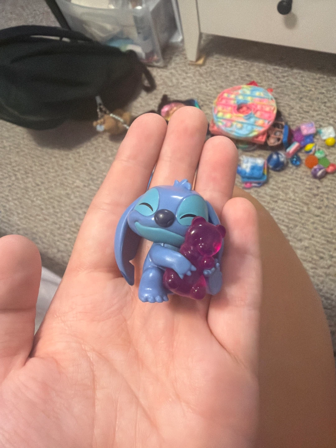 Stitch Figurine with Gummy Bear