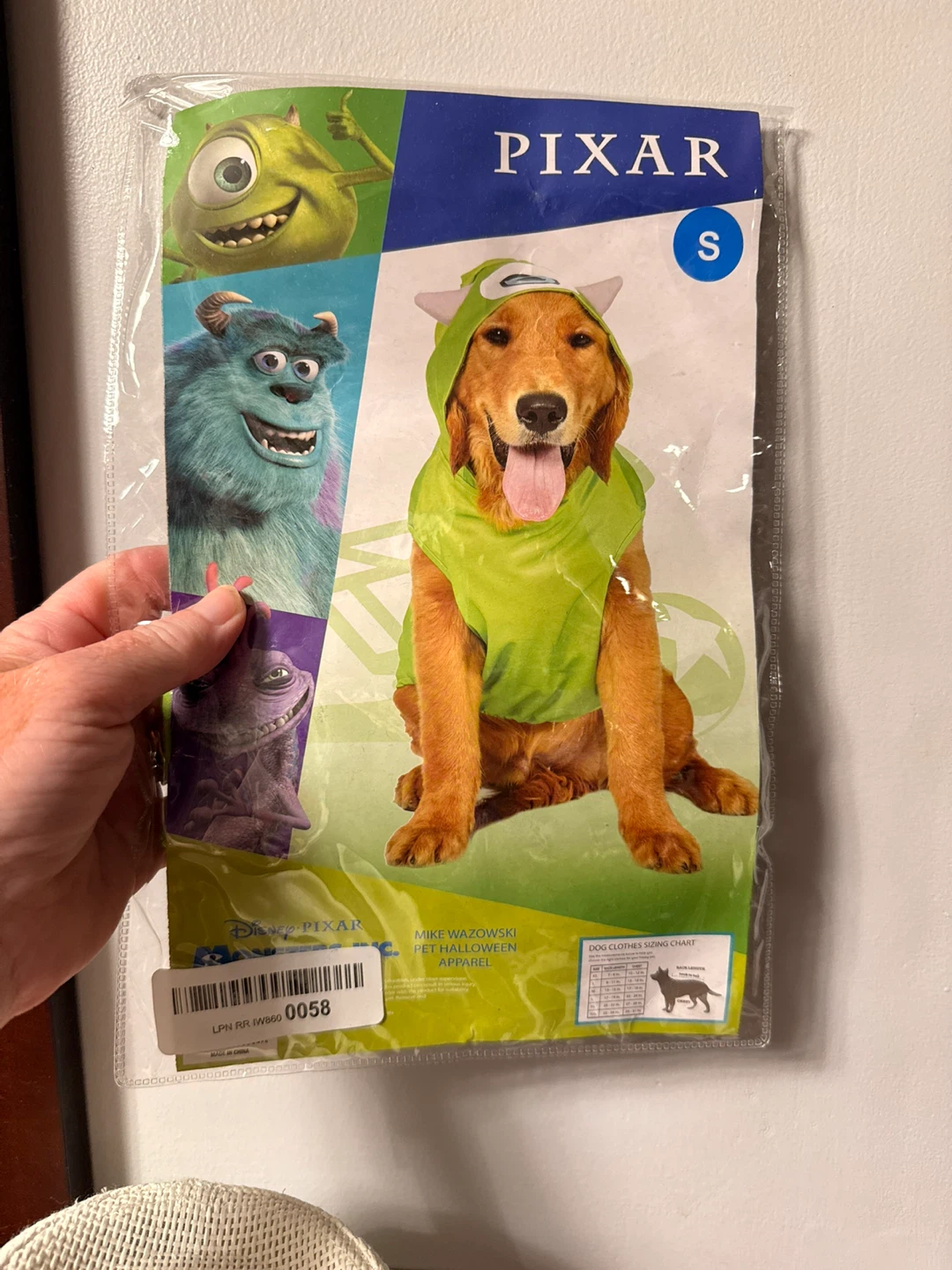 Disney Pixar Mike Wazowski Pet Halloween Costume