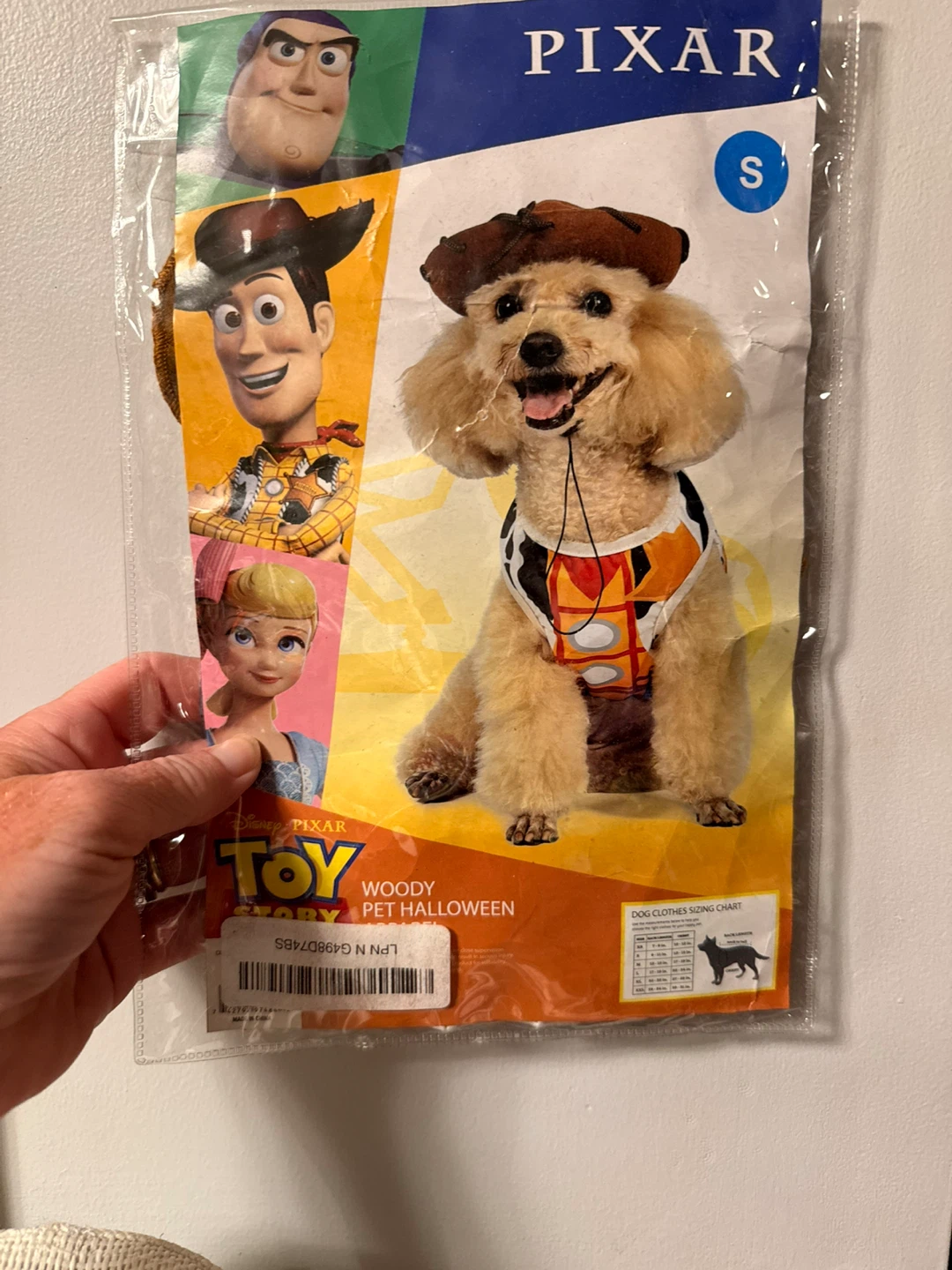 Pixar Toy Story Woody Pet Halloween Costume - Size S