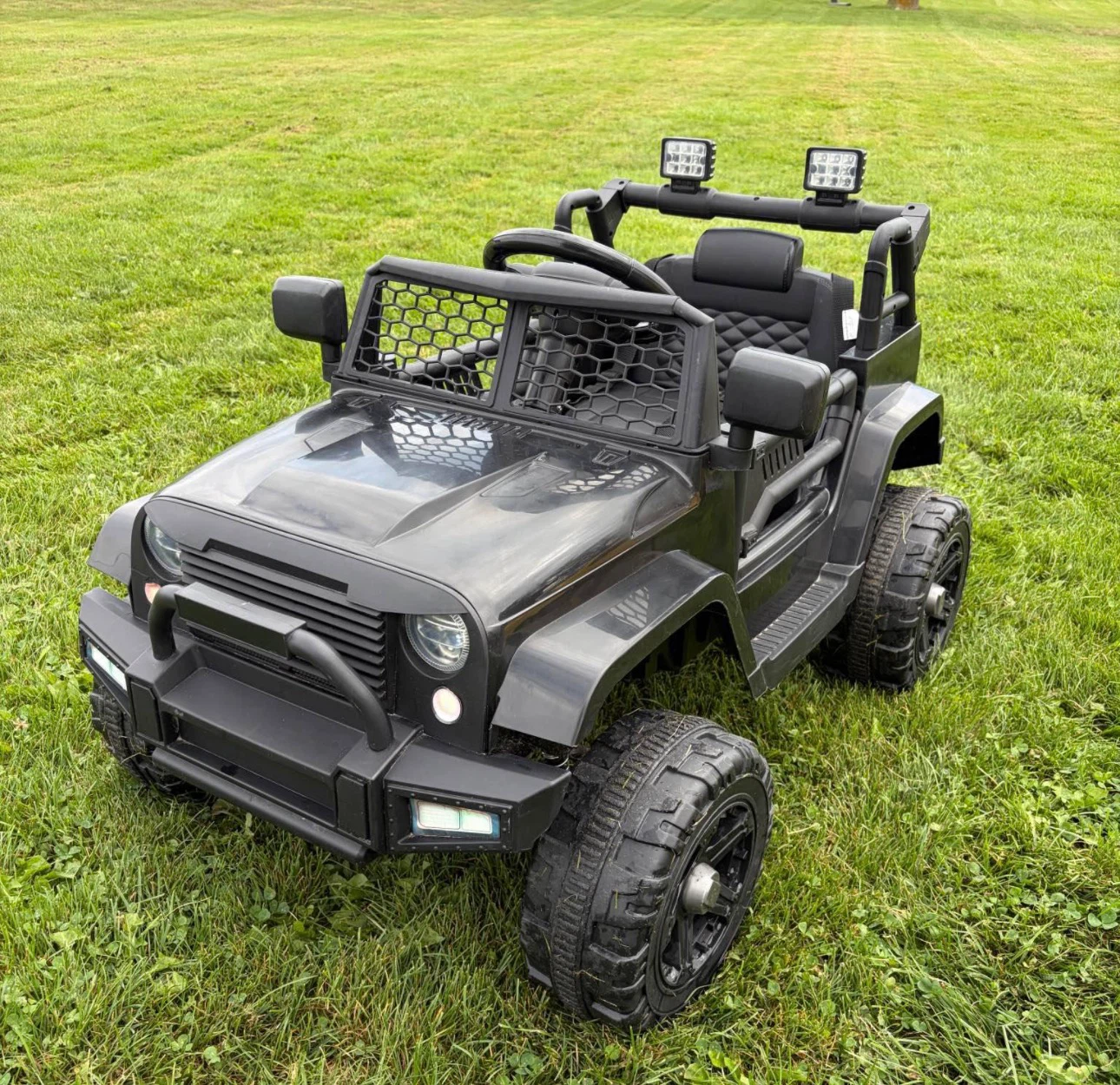 Black Ride-On Jeep for Kids