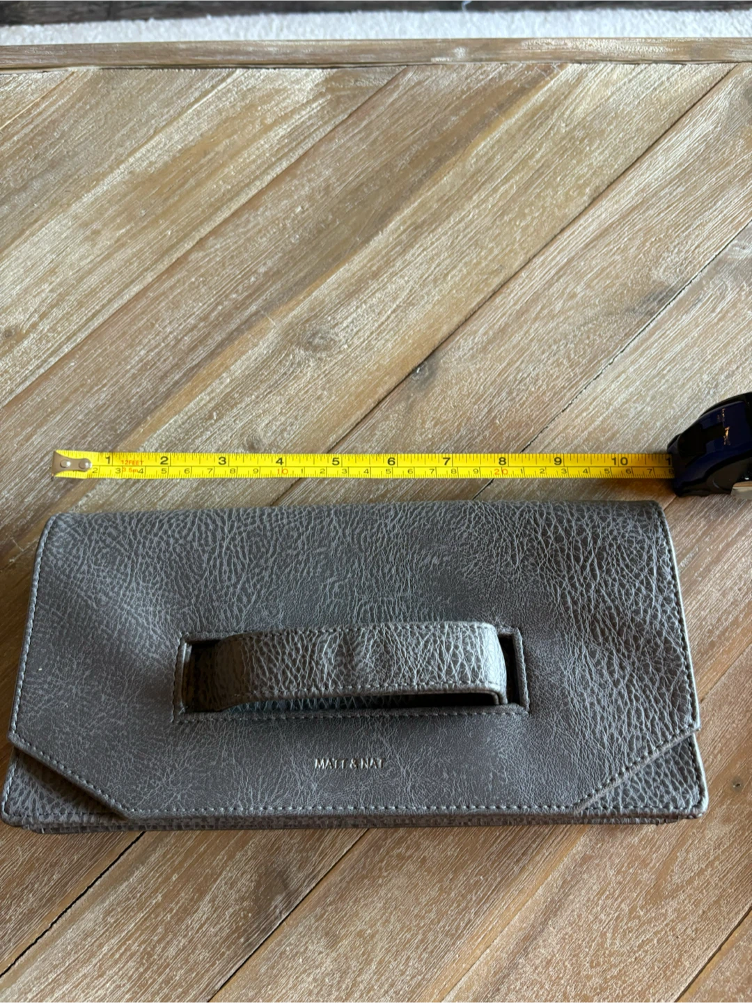 Matt & Nat Charcoal Grey clutch - photo 2