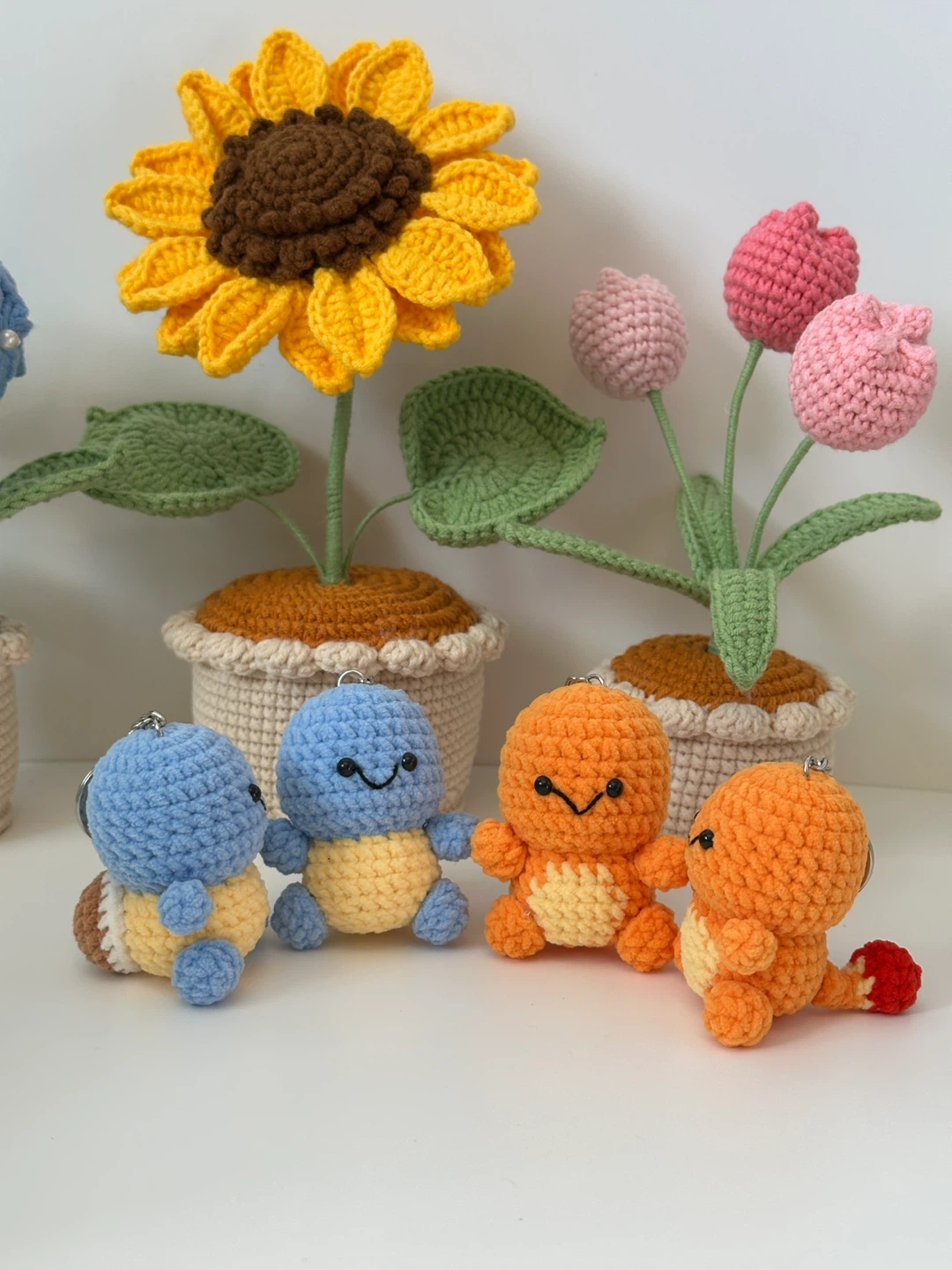 Handmade Crochet Pokémon Keychains