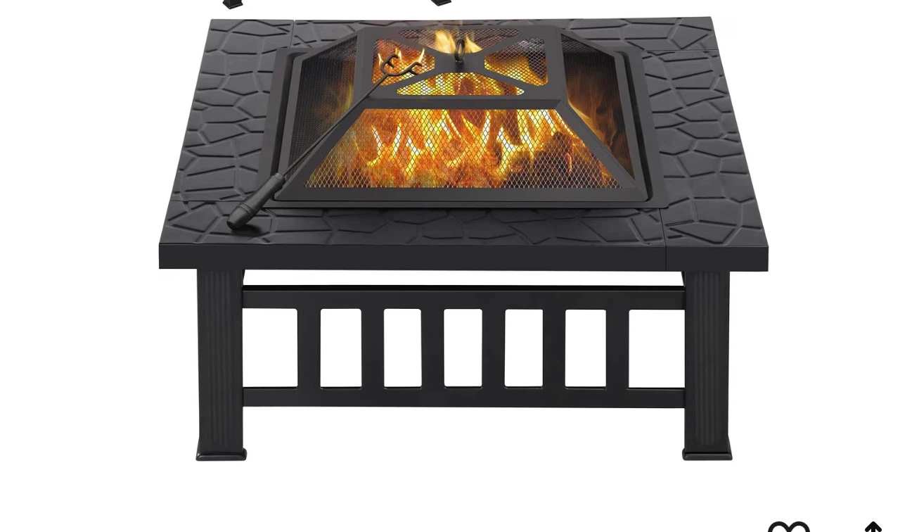 Black Metal Fire Pit - photo 2