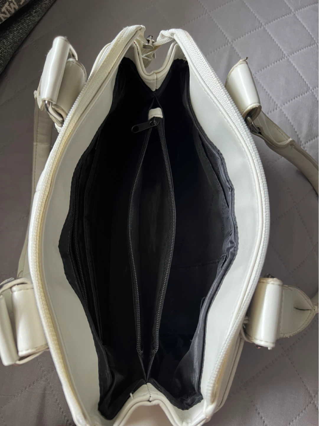 Linea Verdi Off White Leather Bag - photo 3
