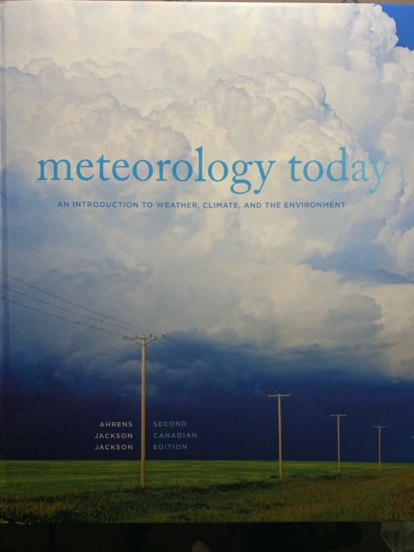 Meteorology Today An Introduction to Weather, Climate