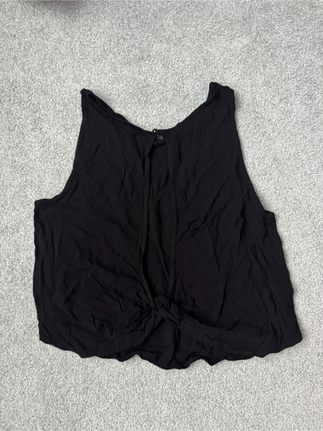 American Eagle Black Cropped Tank Top - photo 2