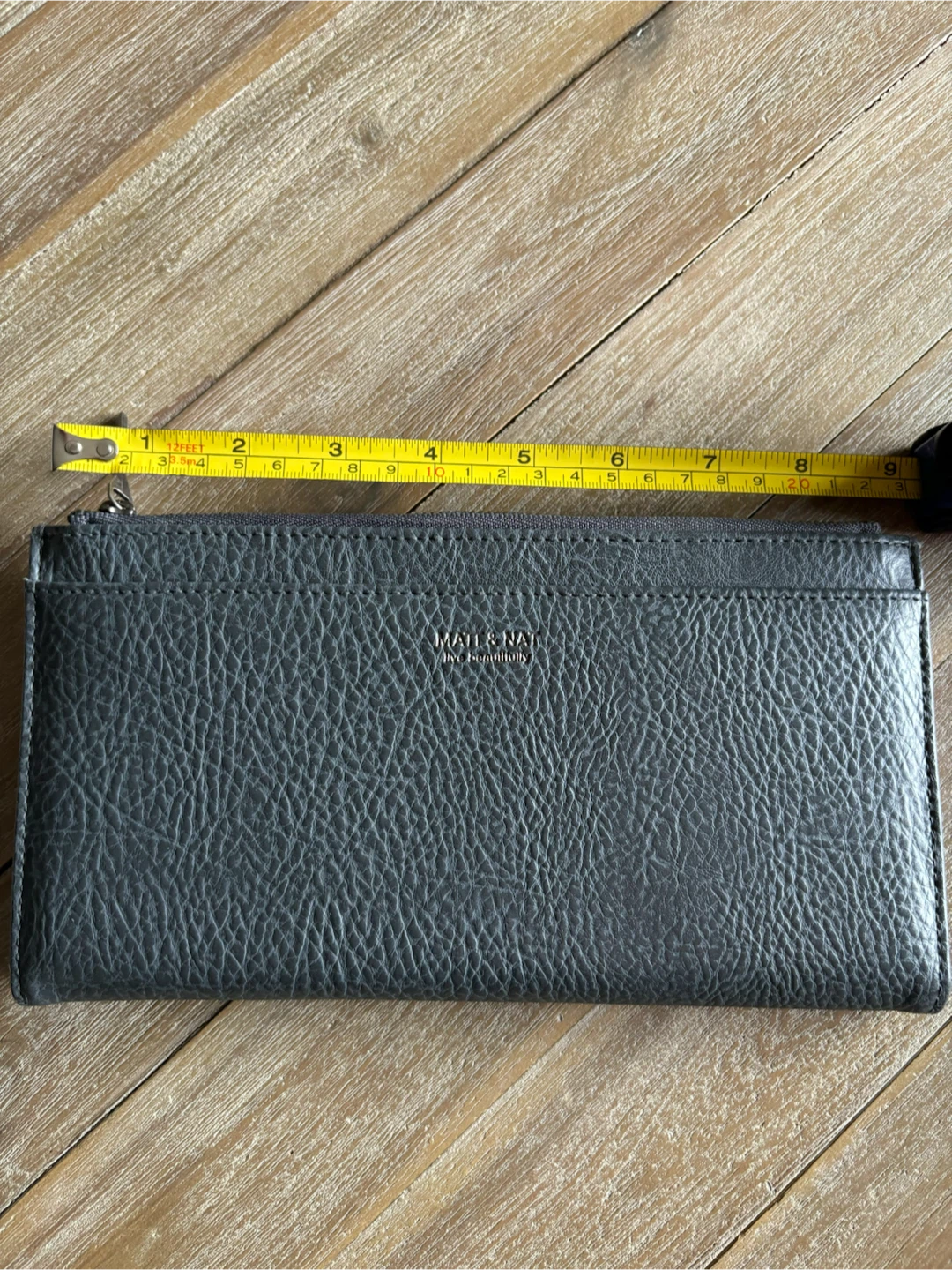 Matt & Nat Charcoal grey wallet