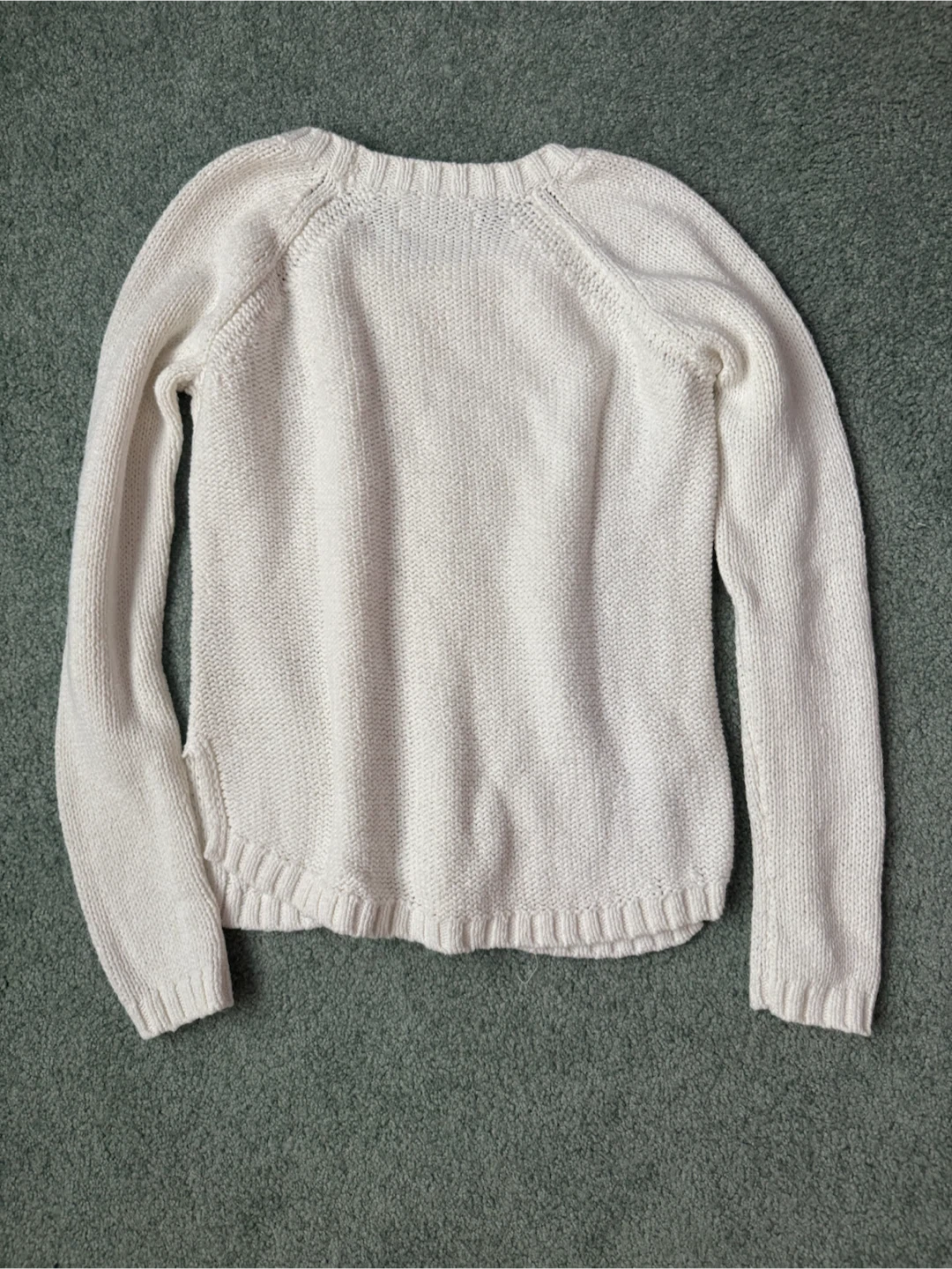 Abercrombie White Cable Knit Sweater - S - photo 2
