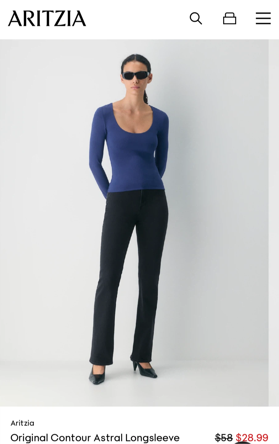 Aritzia Original Contour Astral Longsleeve - photo 3