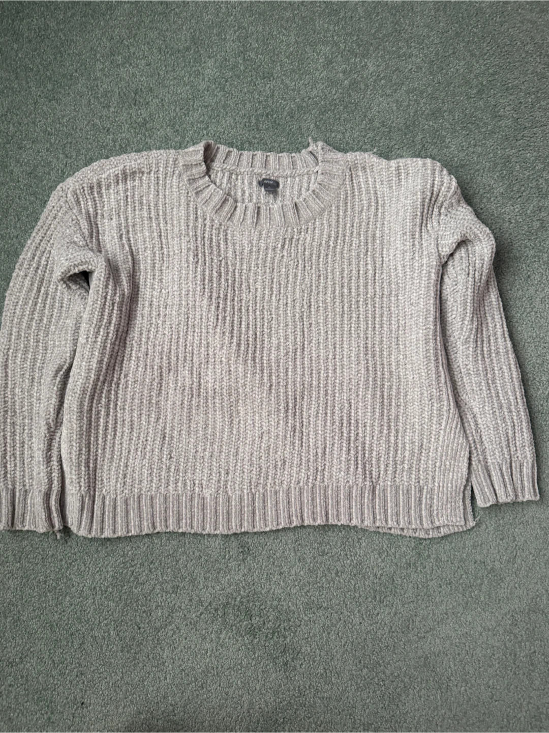 Aerie Grey Chenille Sweater - S