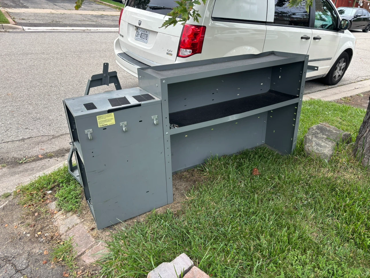 modular steel cargo van shelving and storage unit