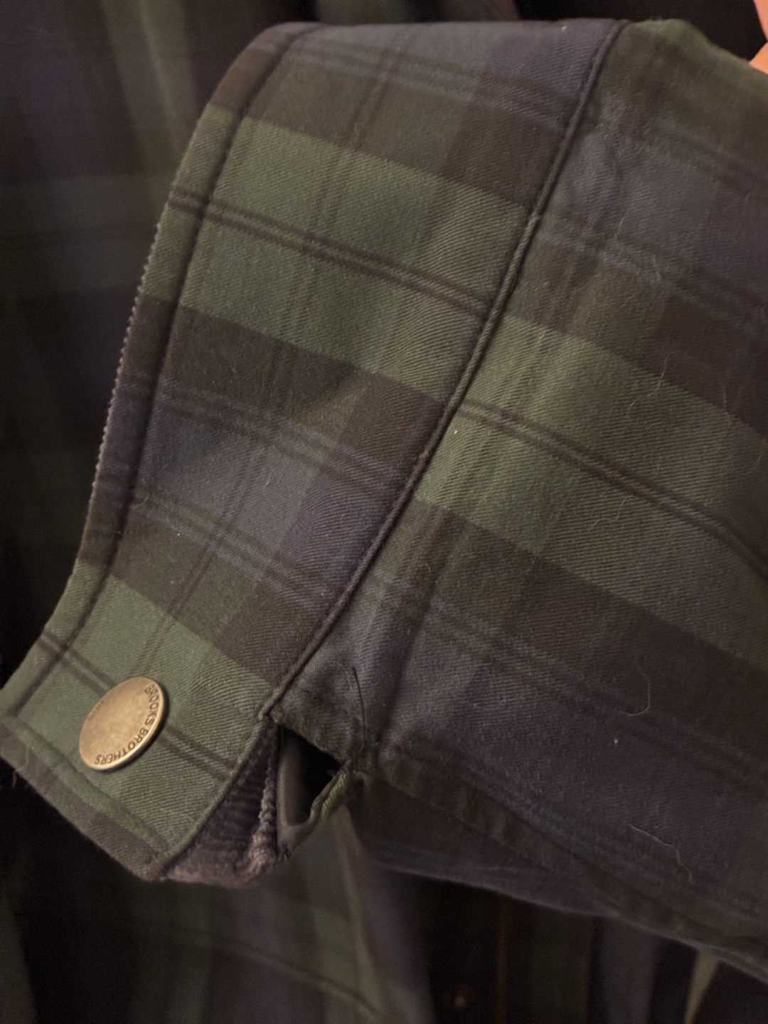 Brooks Brothers Plaid Barn Coat - Size L - photo 3