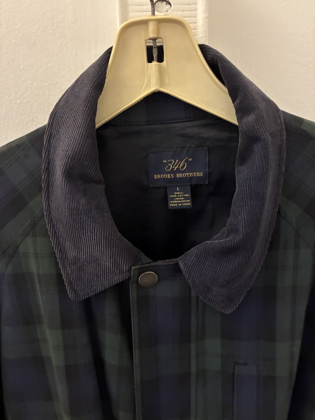 Brooks Brothers Plaid Barn Coat - Size L