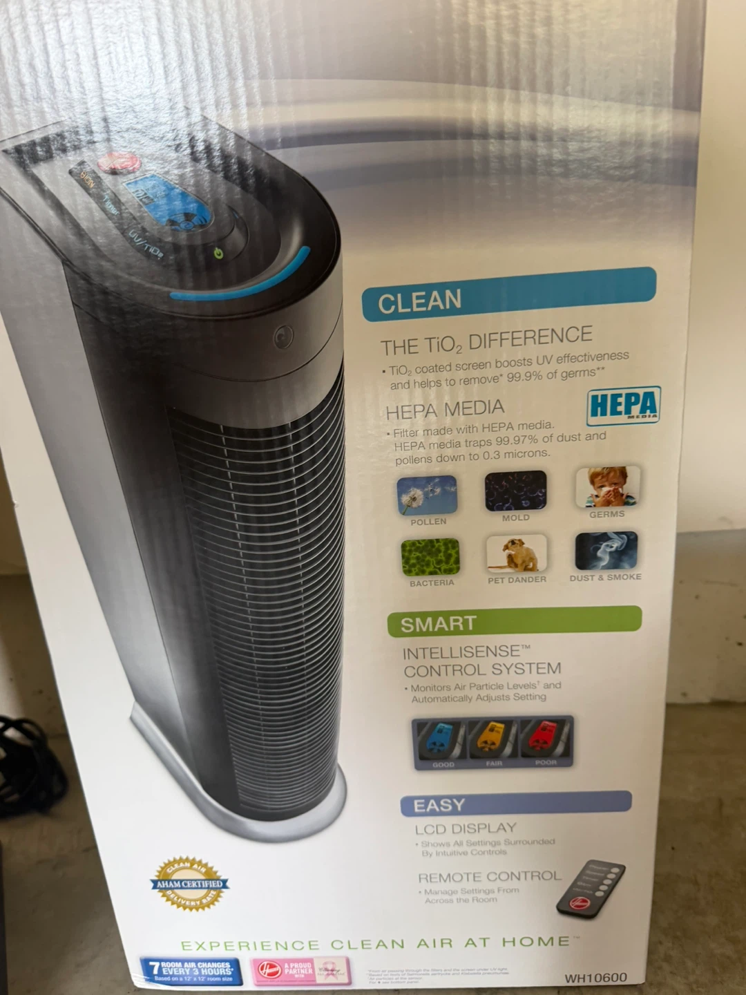 Hoover Air Purifier with TiO₂ Technology - photo 3