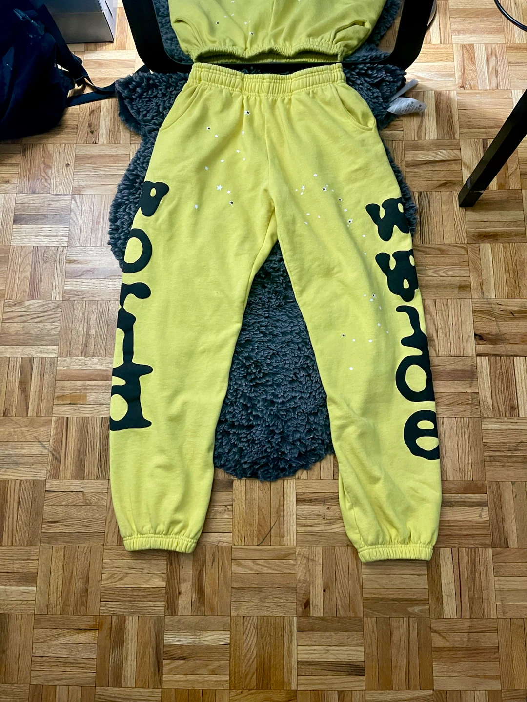 Yellow sp5der beluga tracksuit - photo 4