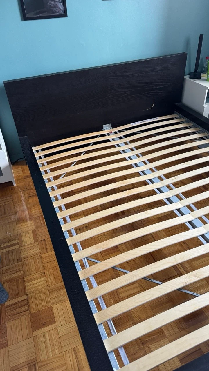 IKEA Queen Bed Frame + Mattress – $180 - photo 2