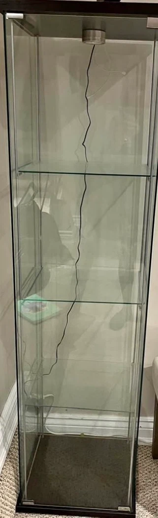 Glass Display Cabinet with Light