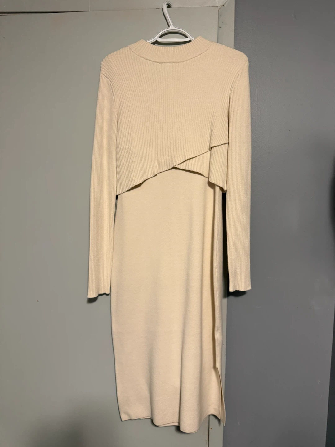 Joie Women's Knit Sweater Dress - Cream - Size S