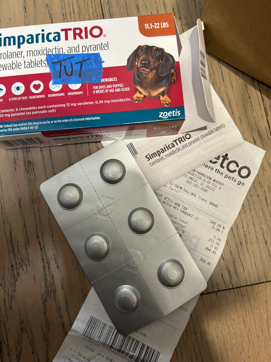Simparica TRIO Chewable Tablets for Dogs & Puppies 11.1-22 lbs - photo 3