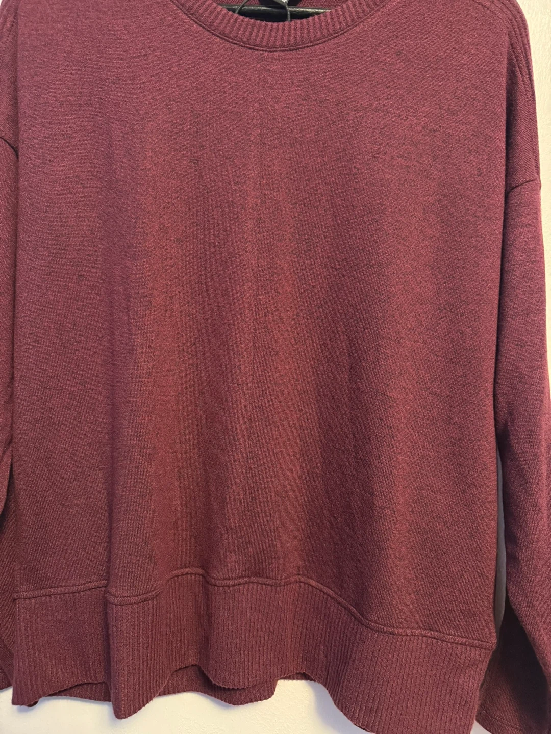 Buffalo David Bitton Long Sleeve Lightweight Maroon Knit Sweater - photo 4