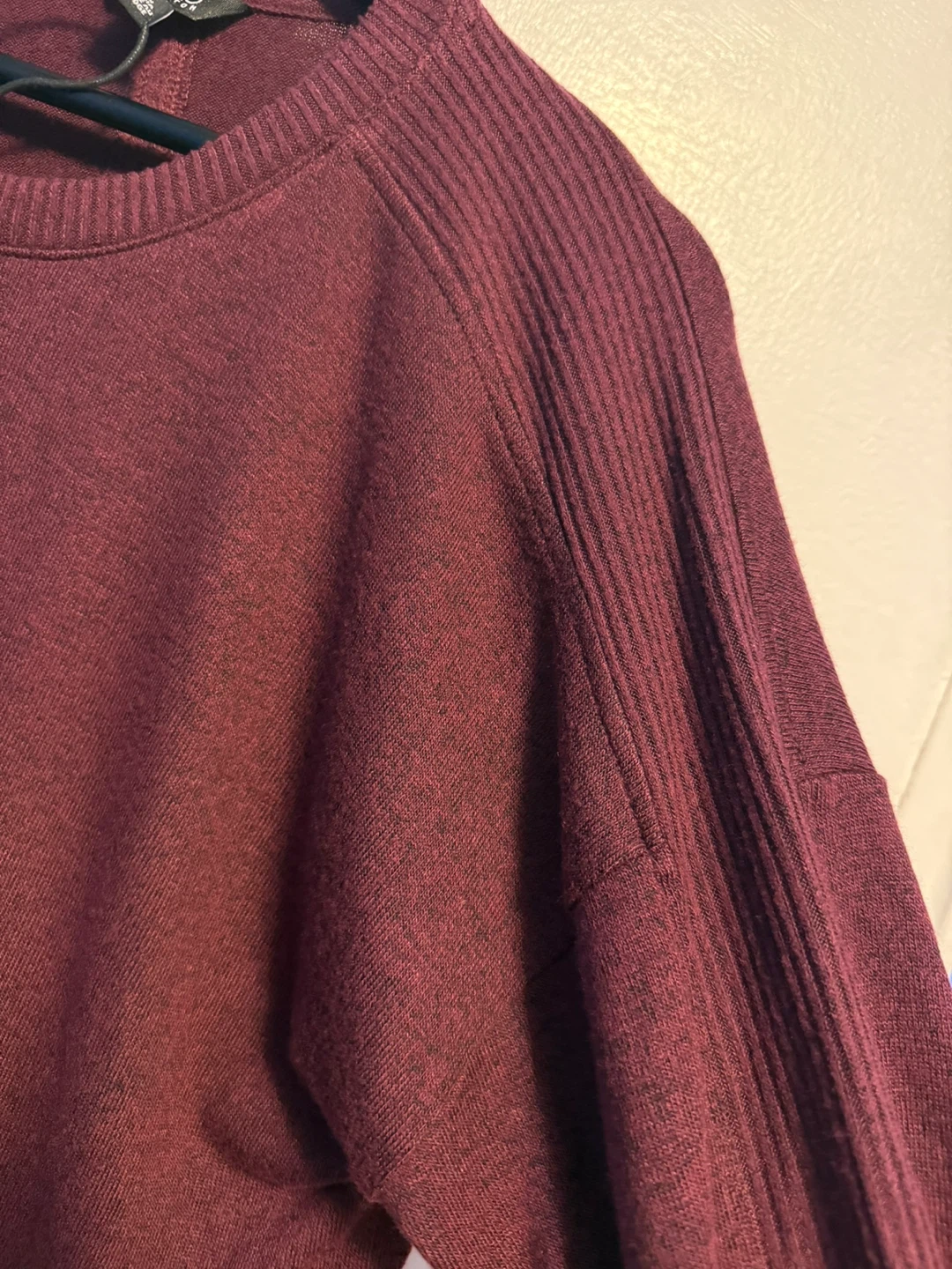 Buffalo David Bitton Long Sleeve Lightweight Maroon Knit Sweater - photo 5