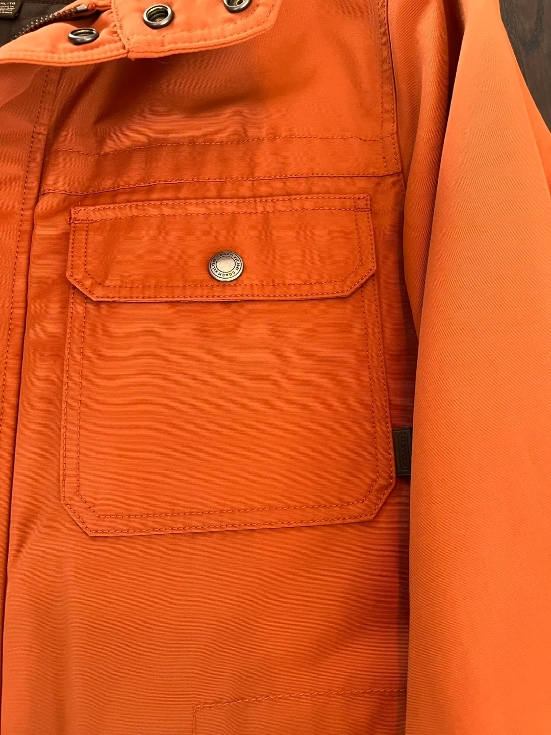 Coach Orange Utility Jacket - photo 2