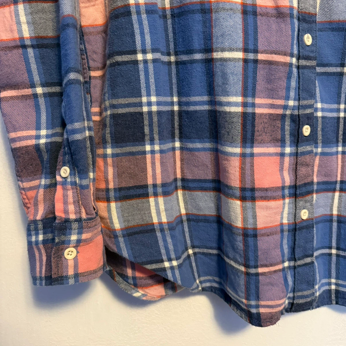 Roots Women’s Pastel Plaid Flannel Button-Up Top - photo 4