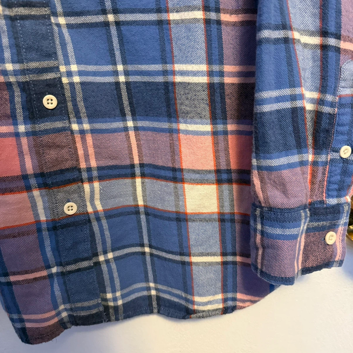 Roots Women’s Pastel Plaid Flannel Button-Up Top - photo 5