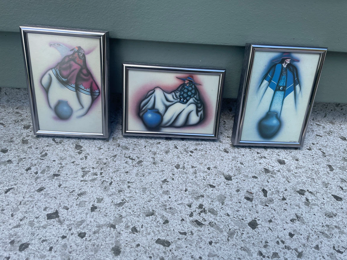 Robert Redbird Native American Art Prints Set 3 Kiowa - photo 2