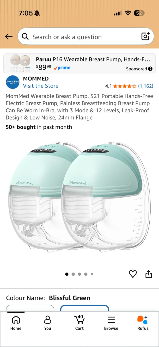 MomMed Wearable Breast Pump - photo 2