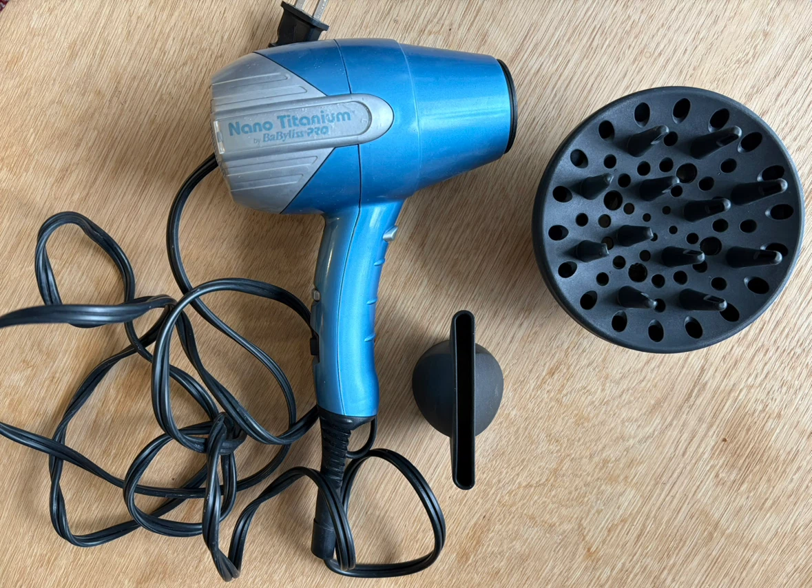 BaBylissPRO Nano Titanium Hair Dryer with Diffuser