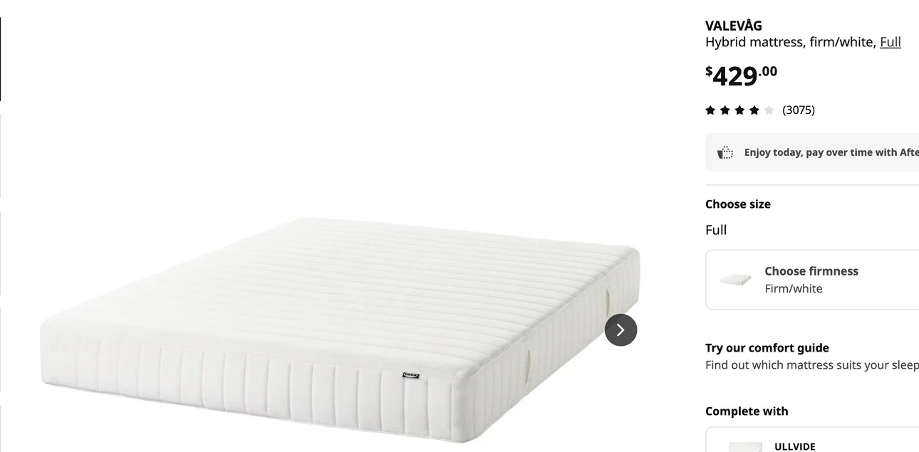IKEA LYNGÖR Mattress Base - Full Size