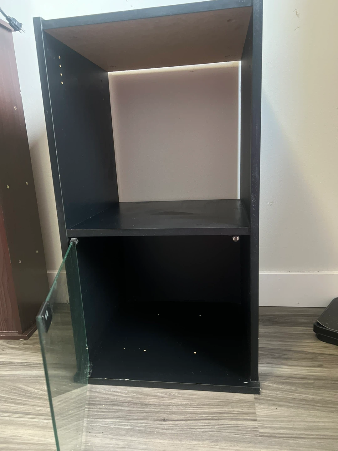 Black Storage Shelf Unit - photo 2