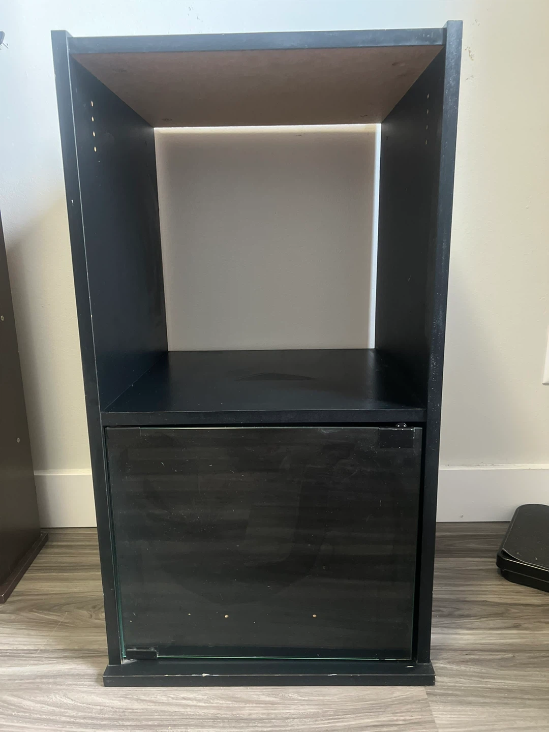 Black Storage Shelf Unit - photo 3