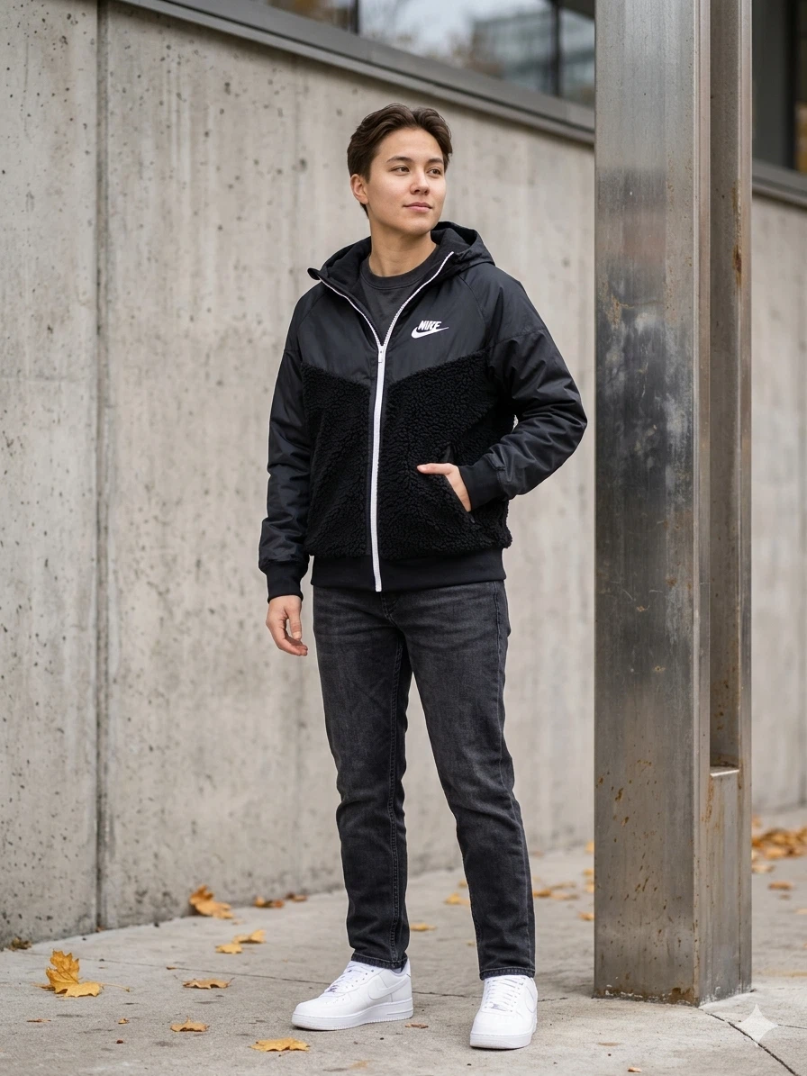 Nike Sherpa Lined Hooded Jacket - photo 5