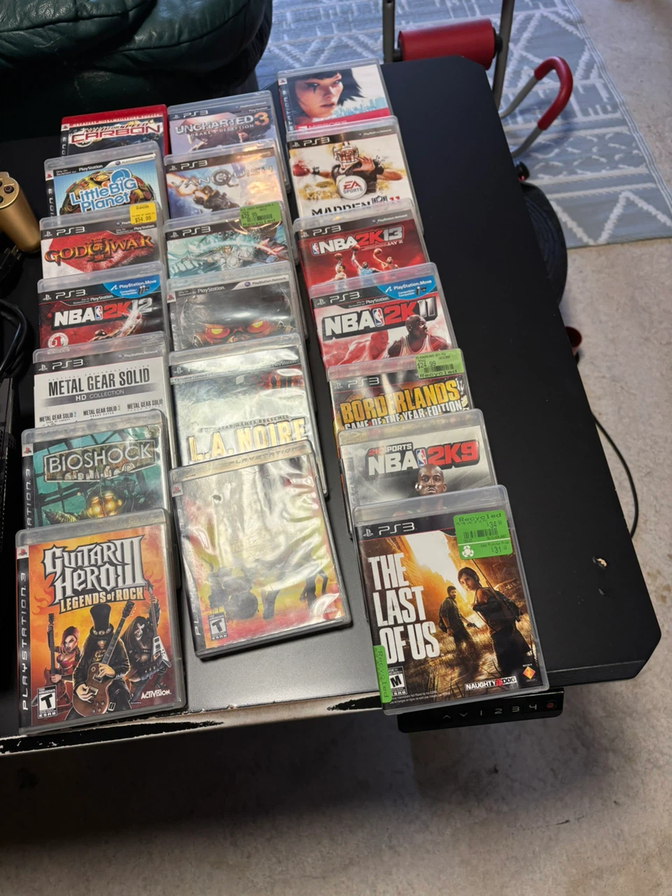 PlayStation 3 Console with Games and Gold Controller - photo 2