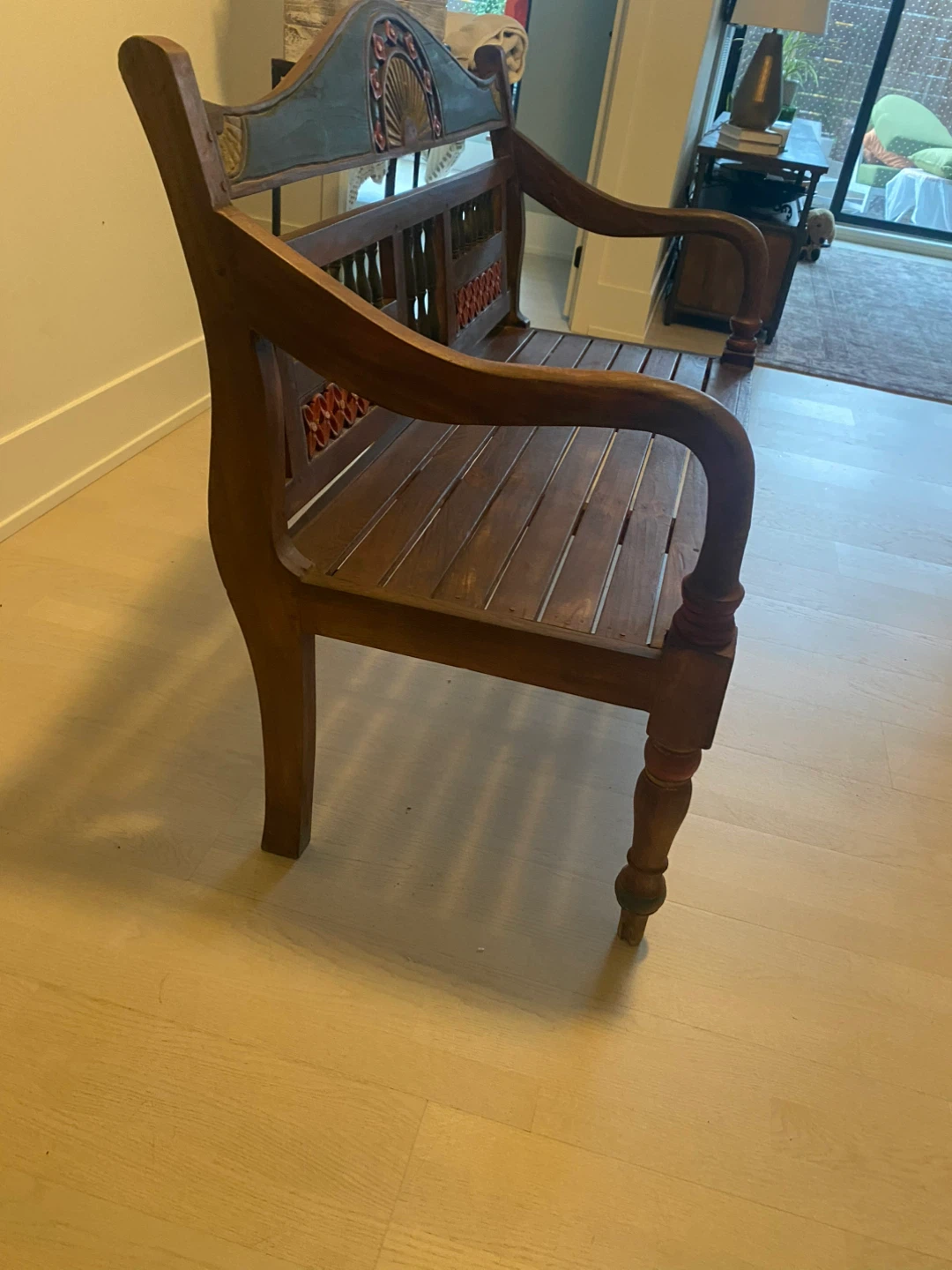 Wooden decorative bench - photo 3