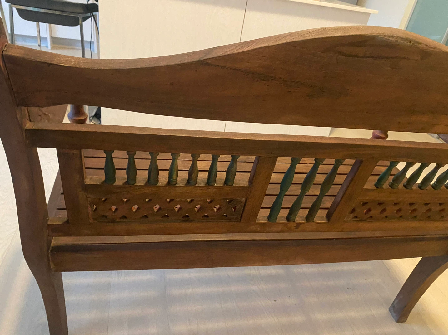 Wooden decorative bench - photo 4