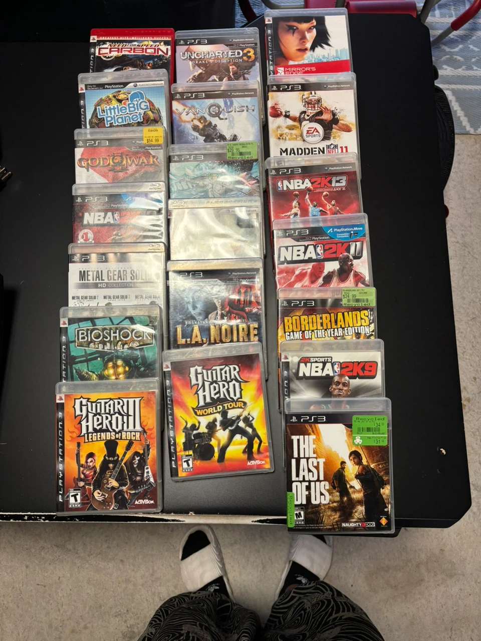 PlayStation 3 Console with Games and Gold Controller - photo 5