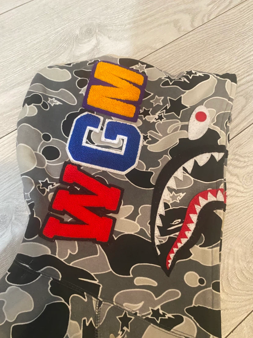 Real Bathing Ape Shark Camo Full Zip Hoodie - photo 3